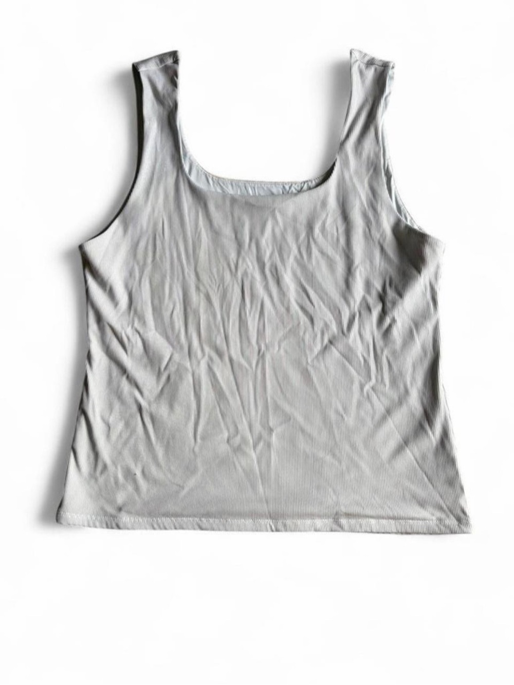 Women's Scoop Neck Tank Top - white